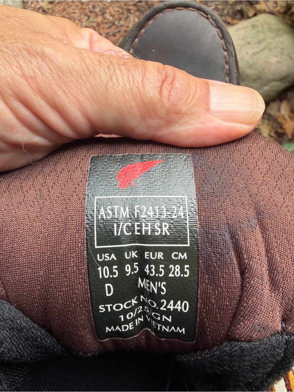 Red Wing, all leather, waterproof, reinforced toe, M 10.5